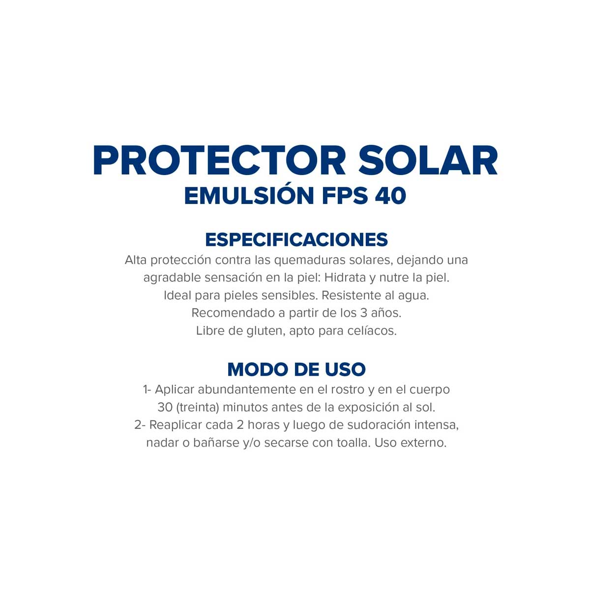 Protector Solar Dermagl&oacute;s FPS 40 emulsi&oacute;n 380 ml image number 2